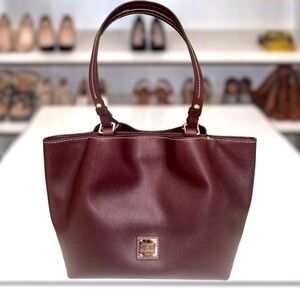 New Dooney & Bourke Brenna Burgundy Satchel